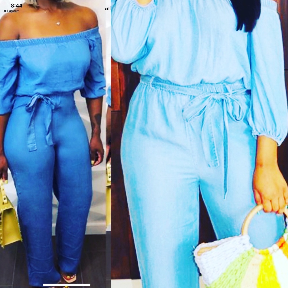 Chambray Blue Jumpsuit
